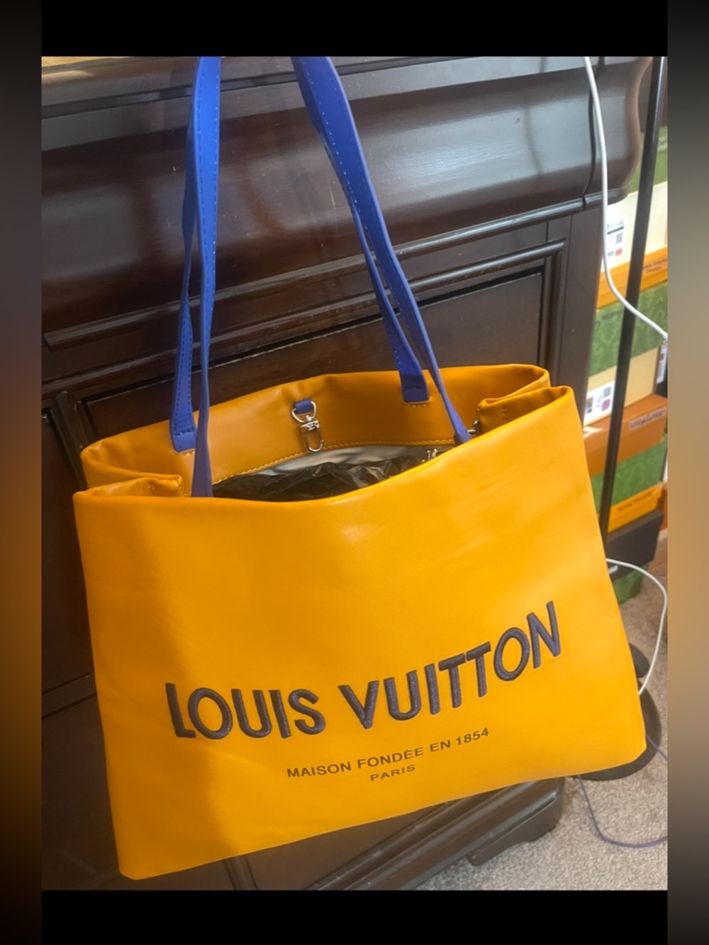 Med Tote W/ Embroidered Letters💙